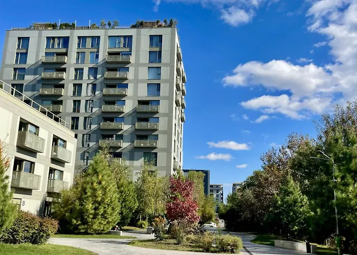 شقة Retro La - Aviatiei Park - Parking - Netflix - Private Garden *